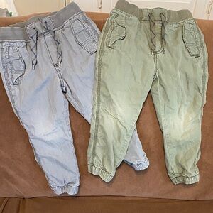 Kids Jogger Pants Set - Blue and Green